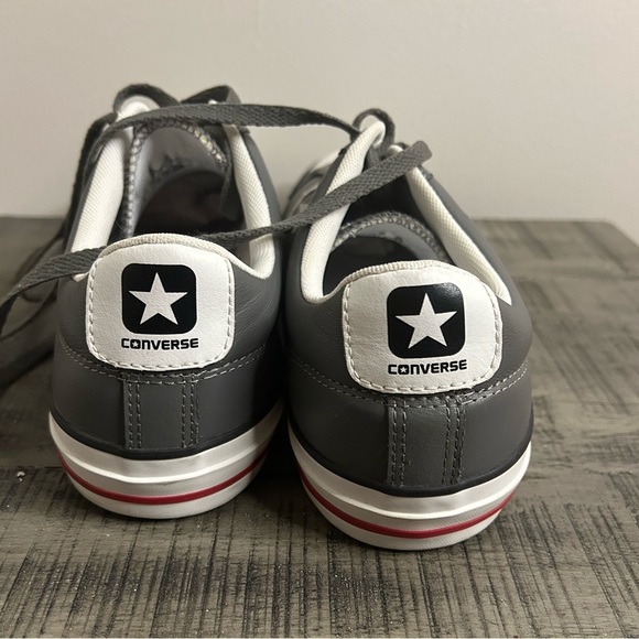 Converse Men's Charcoal and White Sneakers - Picture 6 of 7